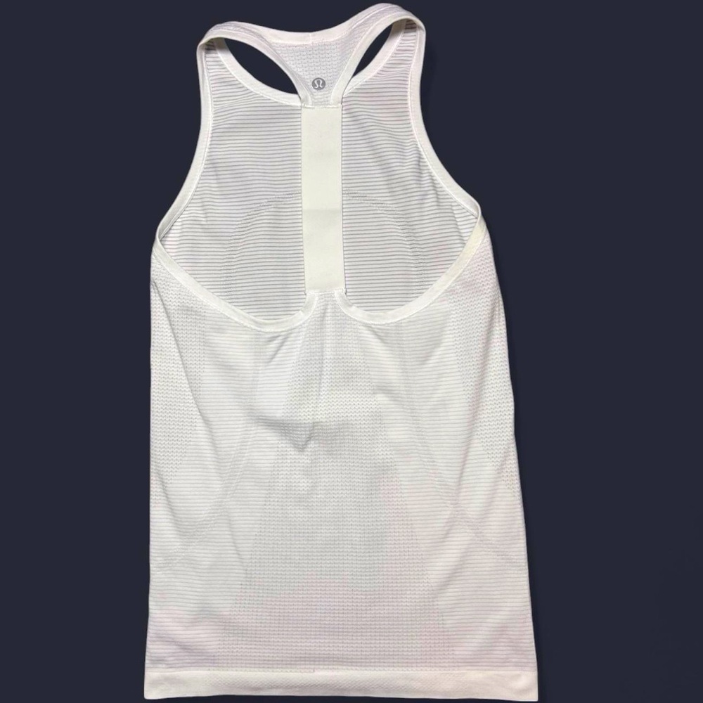 White Lululemon Racerback Tank! Size 4!